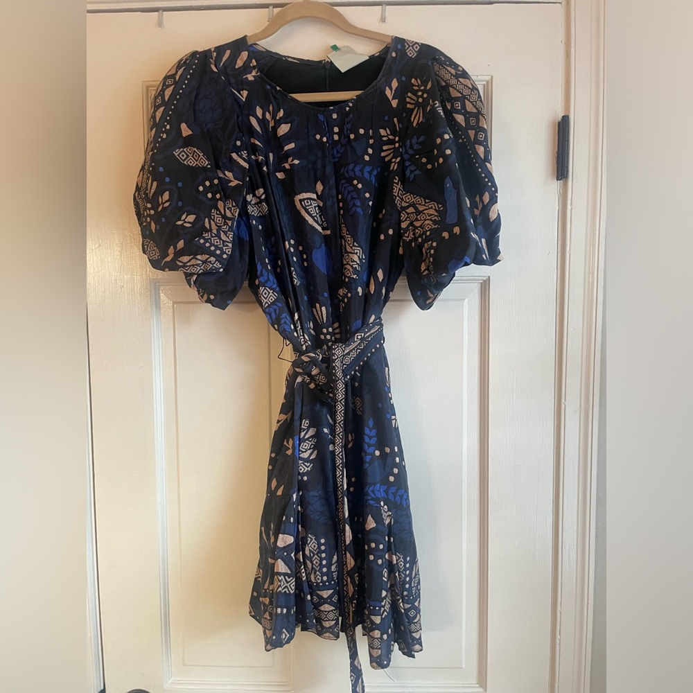 New FARM Rio Macaw Forest Mini-Dress Size L EUC